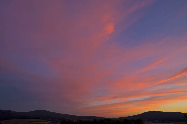 Abendhimmel über der Kösseine